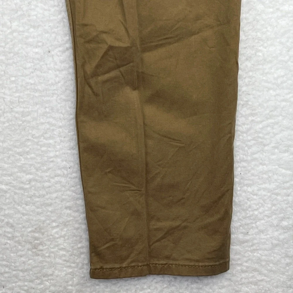 Levis 502 Regular Taper Pants Mens 36x29 Brown Chino Trousers 5 Pocket Stretch